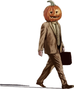dwight pumpkin head