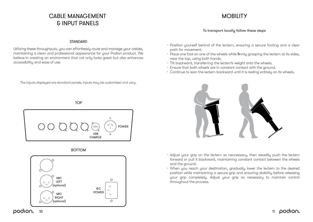 pod x instruction manual spread 03 01